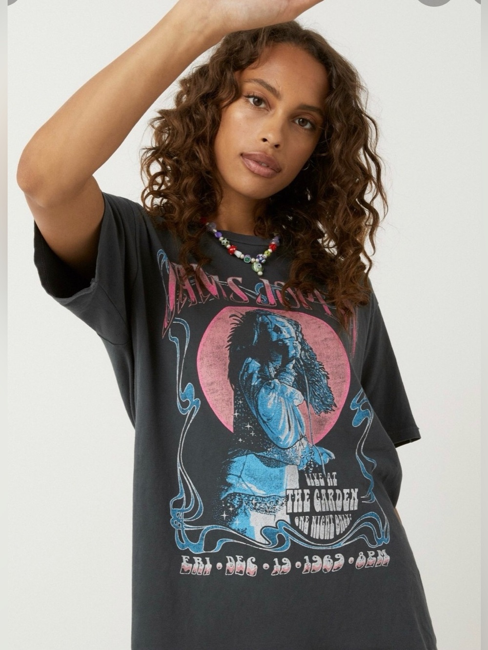 Daydreamer Janis Joplin Live at the Garden Weekend Tee in Vintage Black
